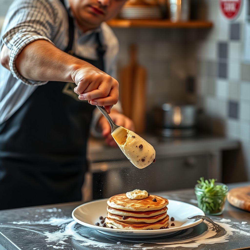 Simple Steps to Make the Batter - chocolate chip pancakes recipe