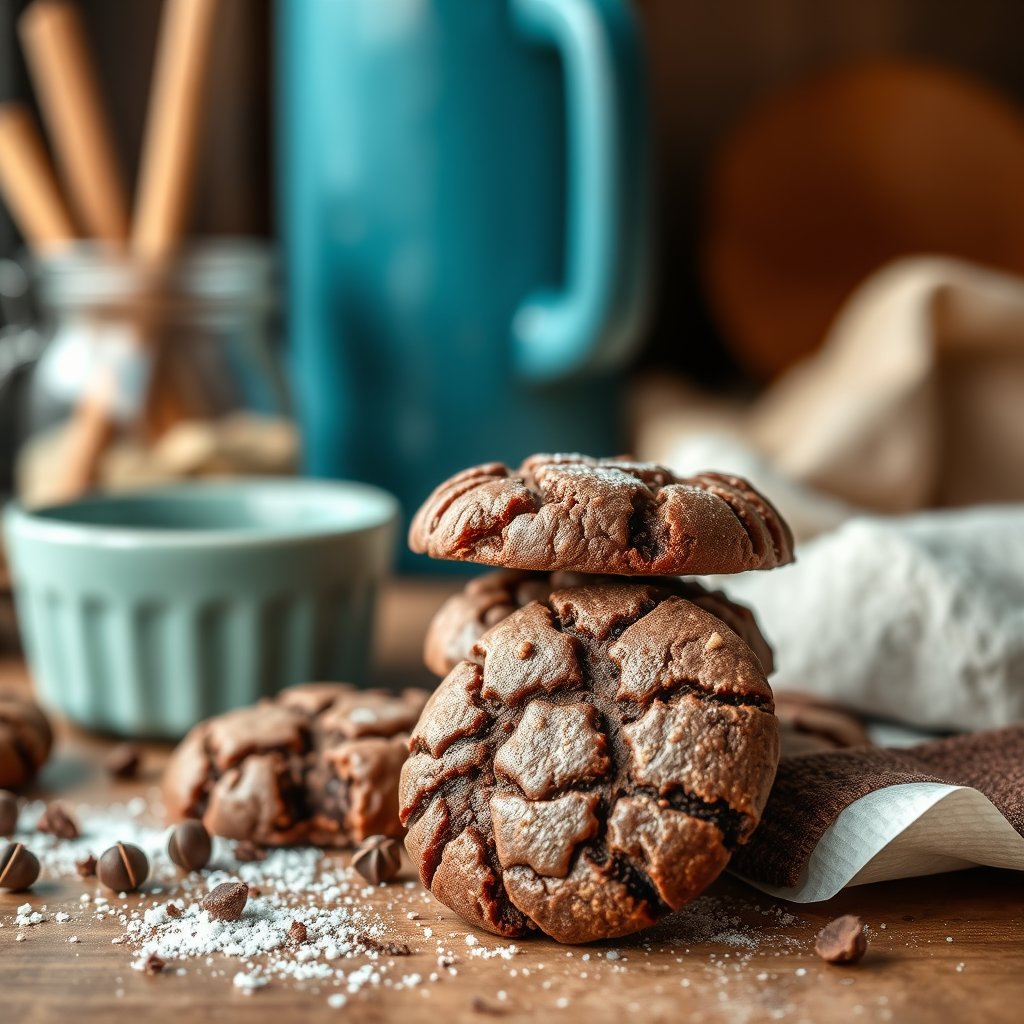 Ingredients You'll Need - chocolate crinkle cookie recipe