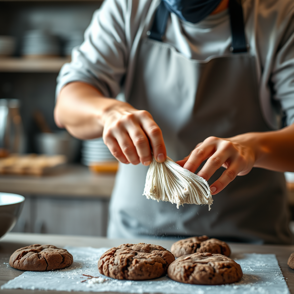 Step-by-Step Preparation - chocolate crinkle cookie recipe
