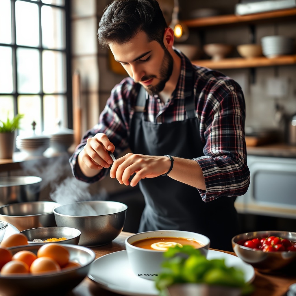 Step-by-Step Preparation Guide - chocolate egg custard recipe