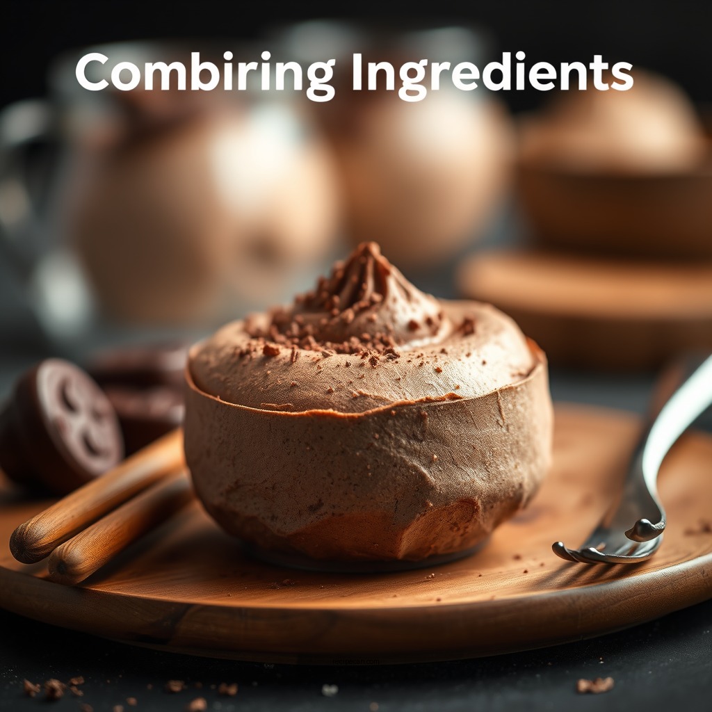 Combining Ingredients - chocolate mousse recipe no eggs