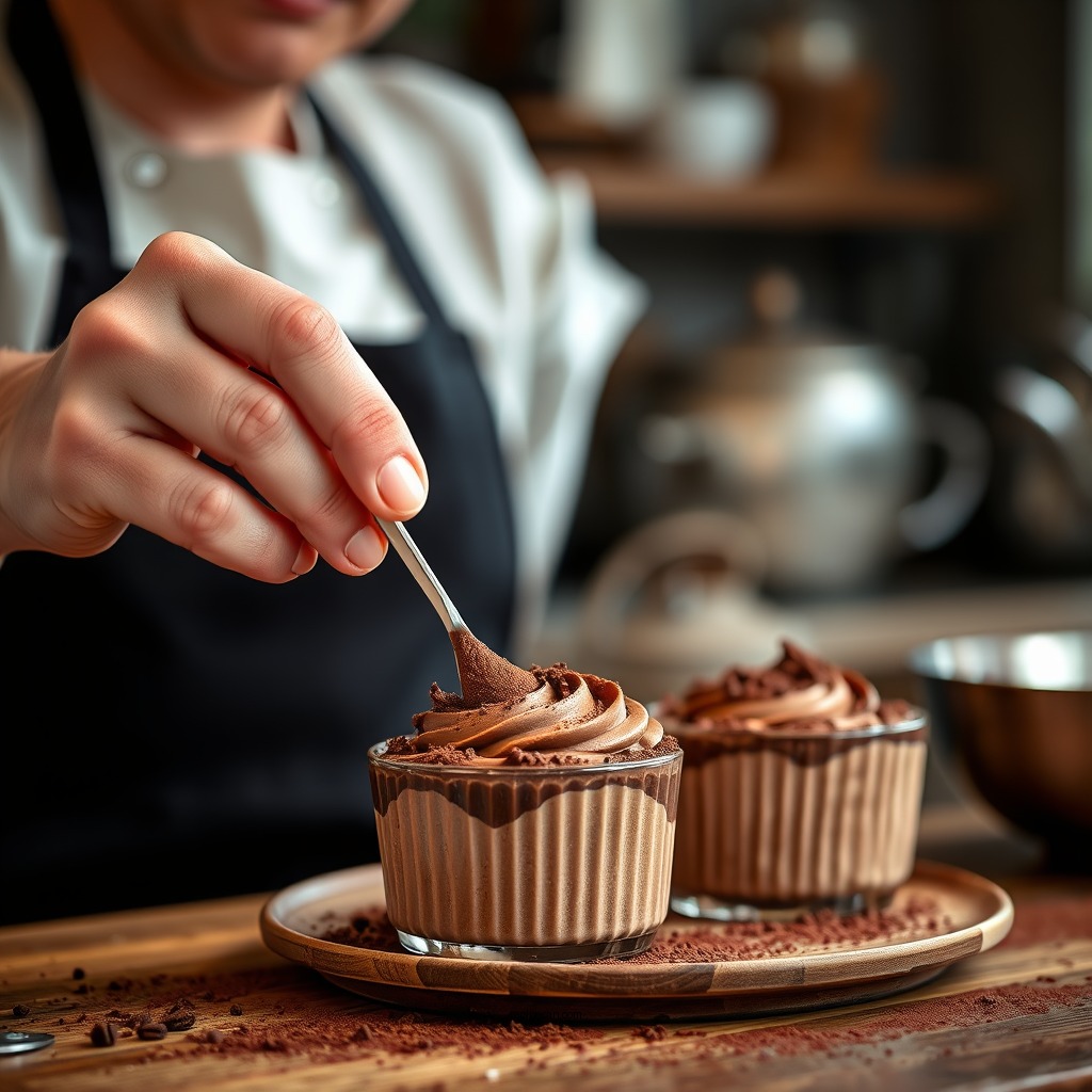Step-by-Step Instructions - chocolate mousse recipe using cocoa powder