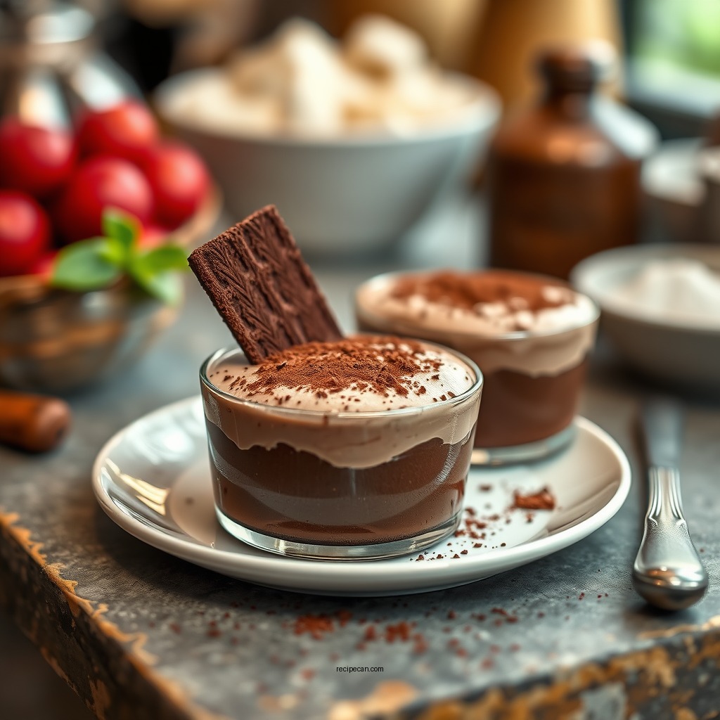 Ingredients You'll Need - chocolate mousse recipe with cocoa powder