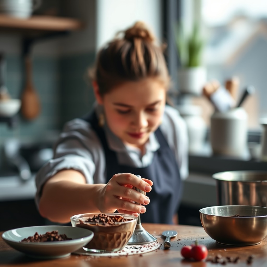 Preparation Steps - chocolate mousse recipe with cocoa