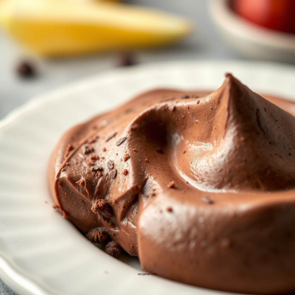 Mixing in the Chocolate Flavor - chocolate mousse silken tofu recipe