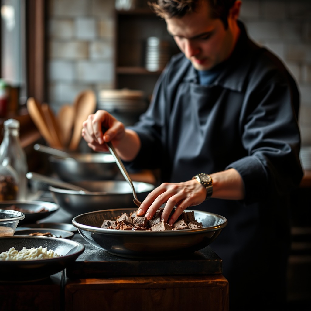 Preparation Steps - chocolate mousse tofu recipe