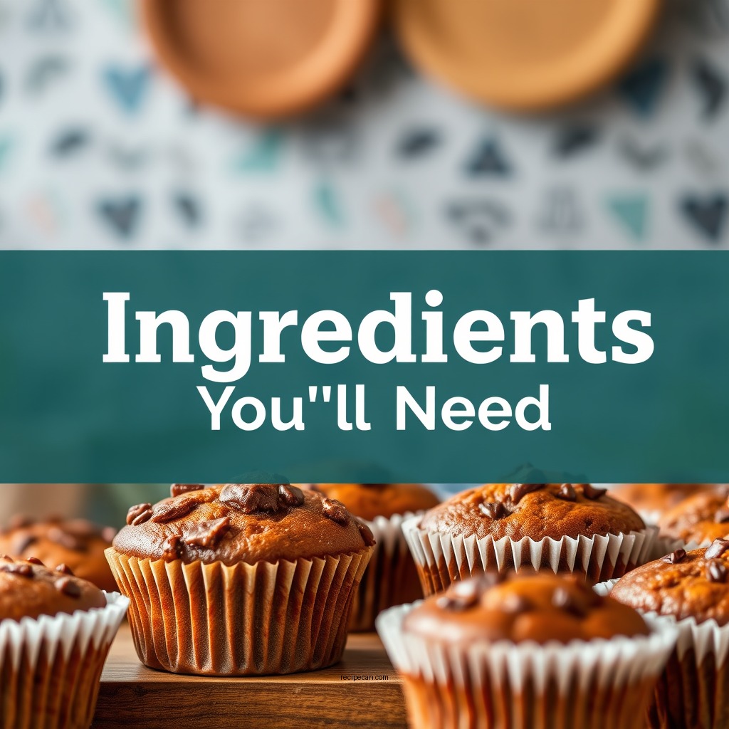 Ingredients You'll Need - chocolate muffins recipe