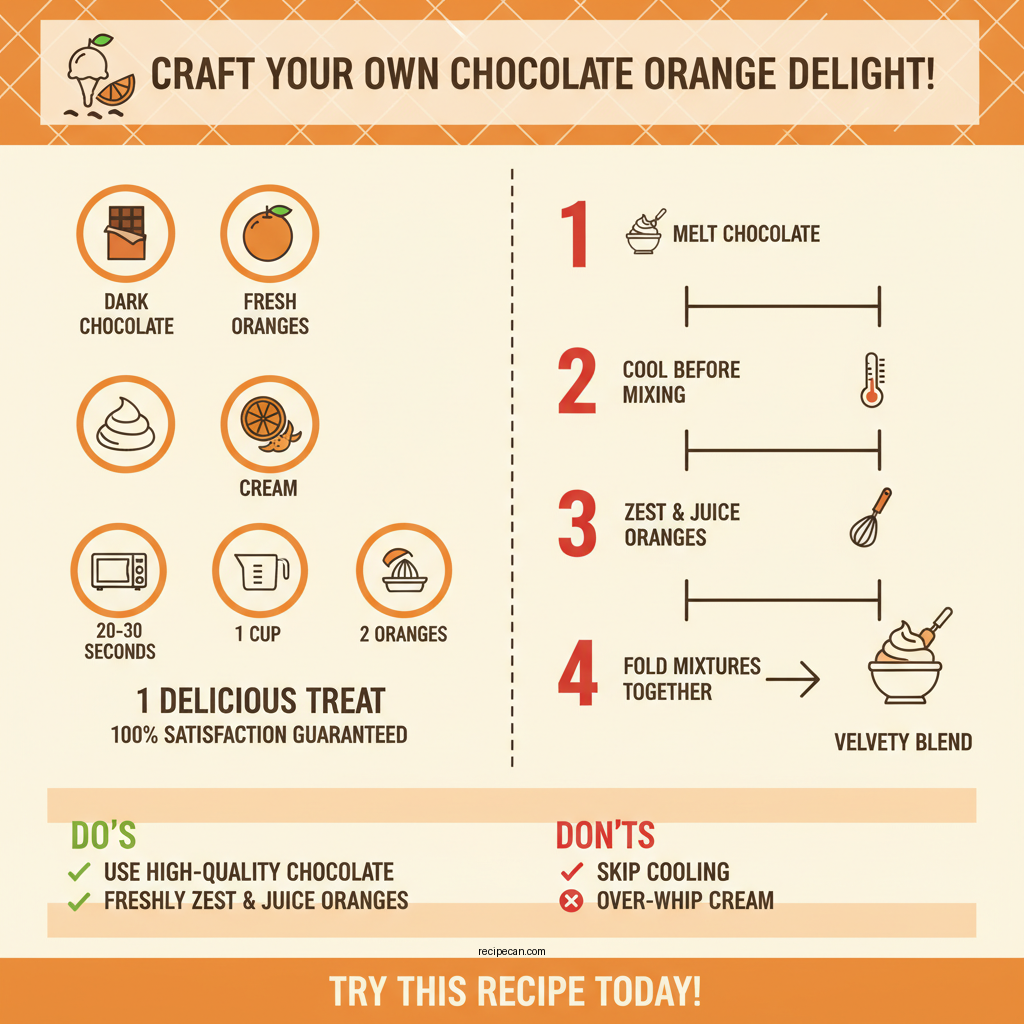 chocolate orange ice cream recipe - Data Infographic and Statistics