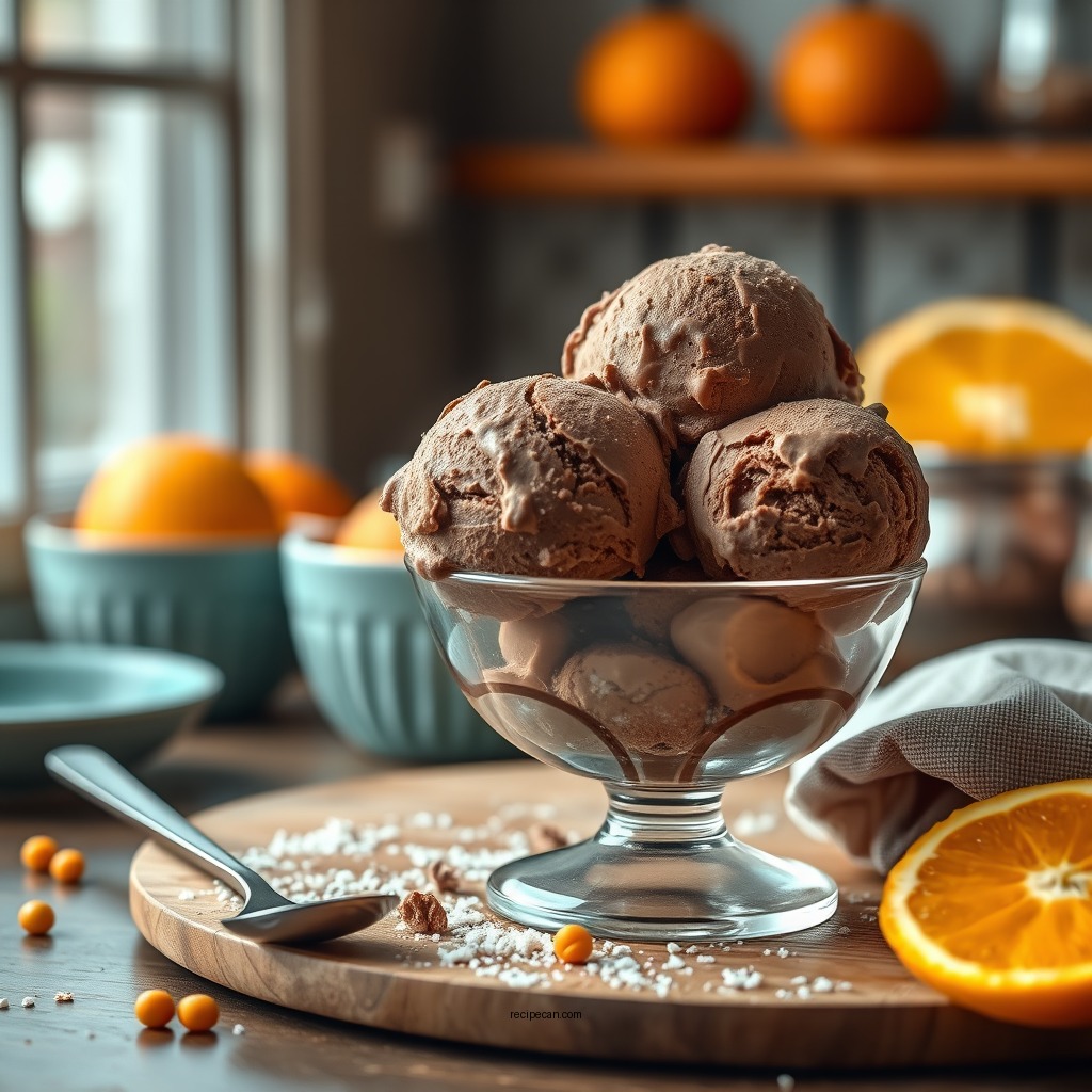 Ingredients You'll Need - chocolate orange ice cream recipe