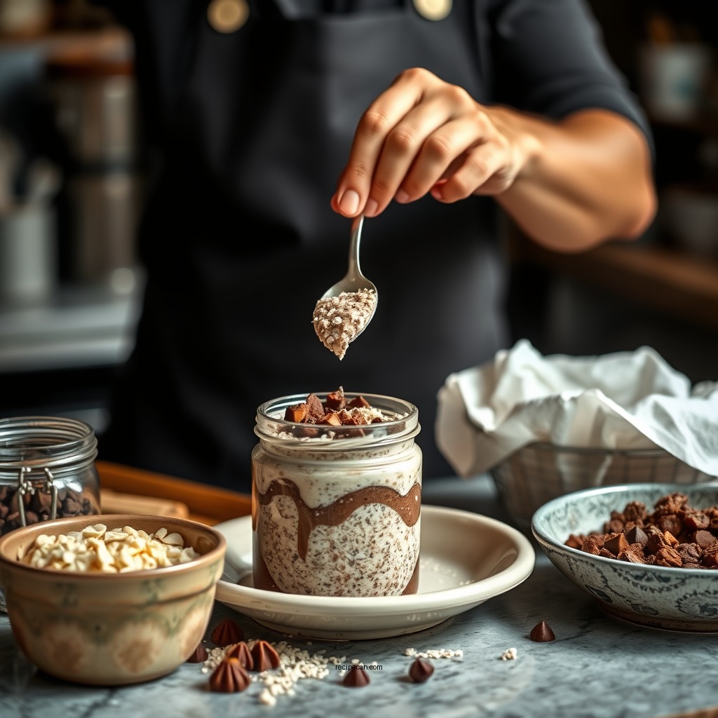 Preparation Steps - chocolate overnight oats recipe