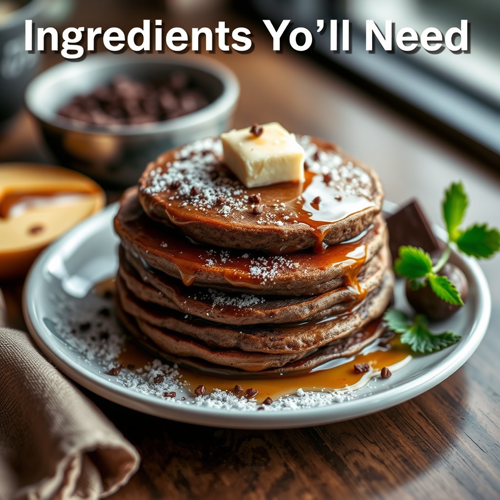 Ingredients You'll Need - chocolate pancake recipe