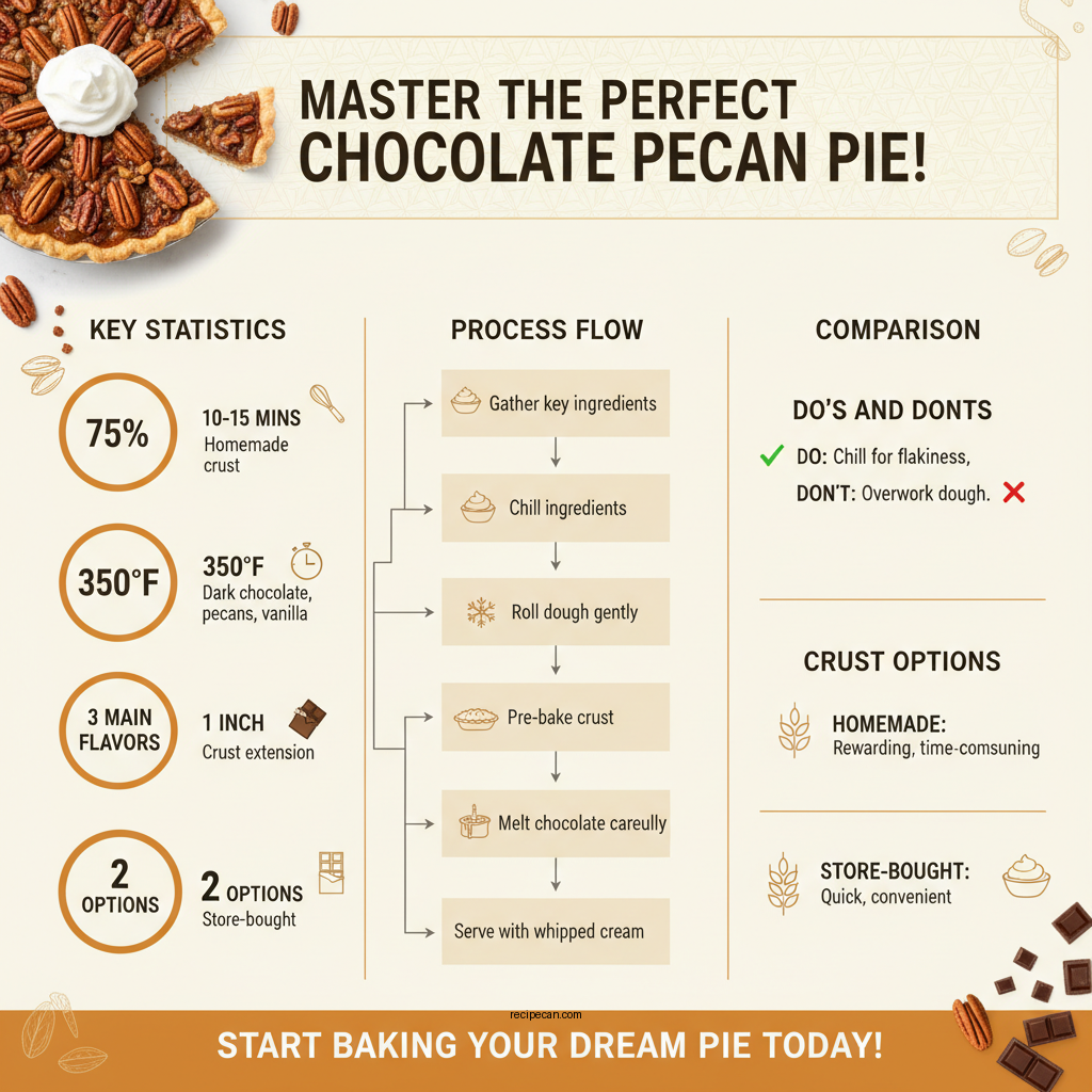 chocolate pecan pie recipe - Data Infographic and Statistics