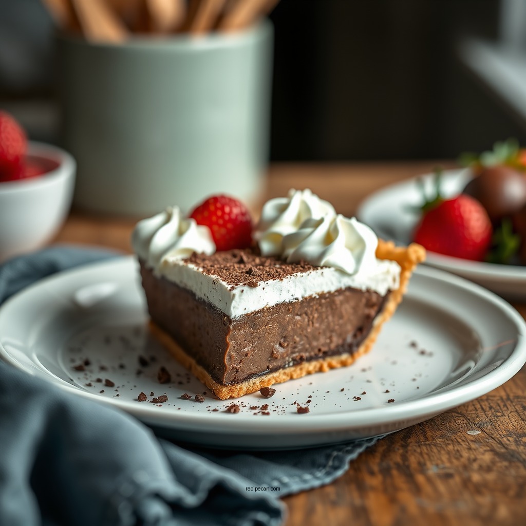 No-Bake Chocolate Pie - chocolate pie recipes