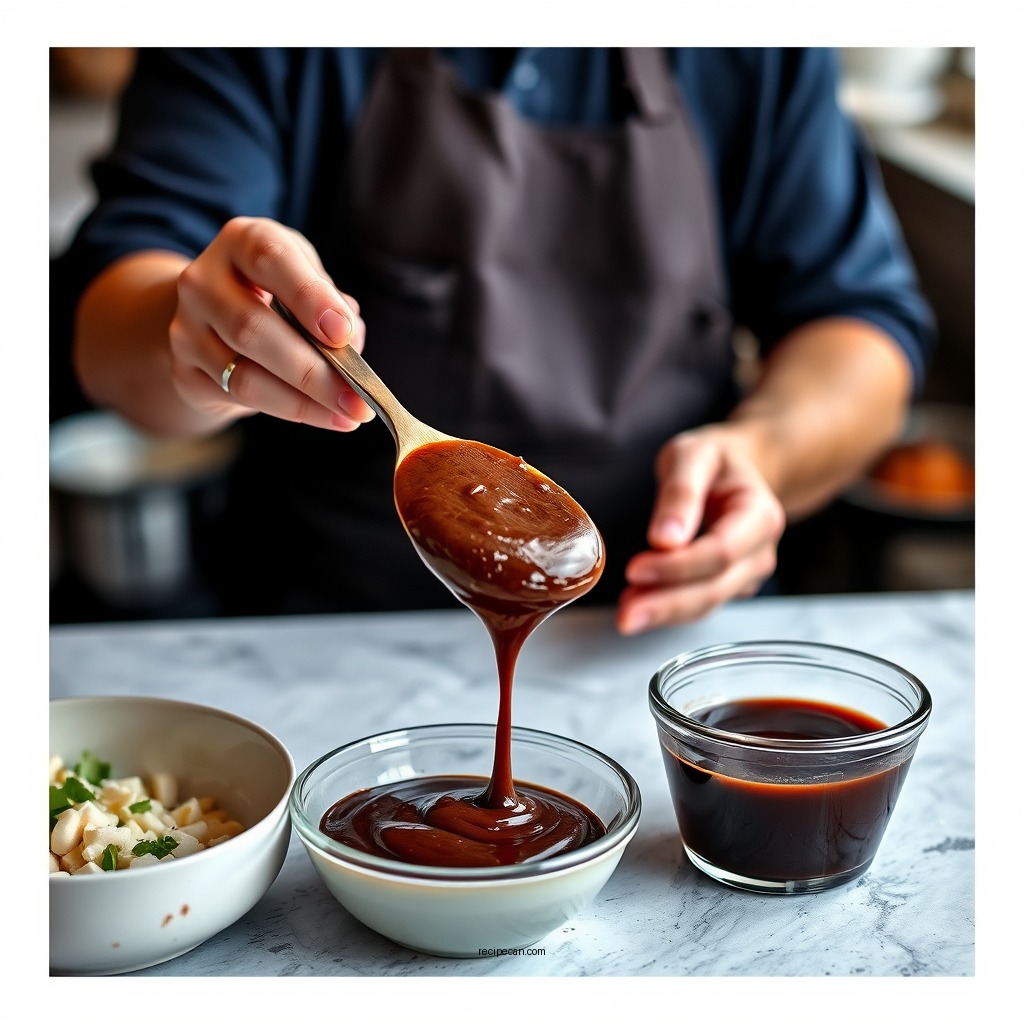 Step-by-Step Preparation - chocolate sauce recipe