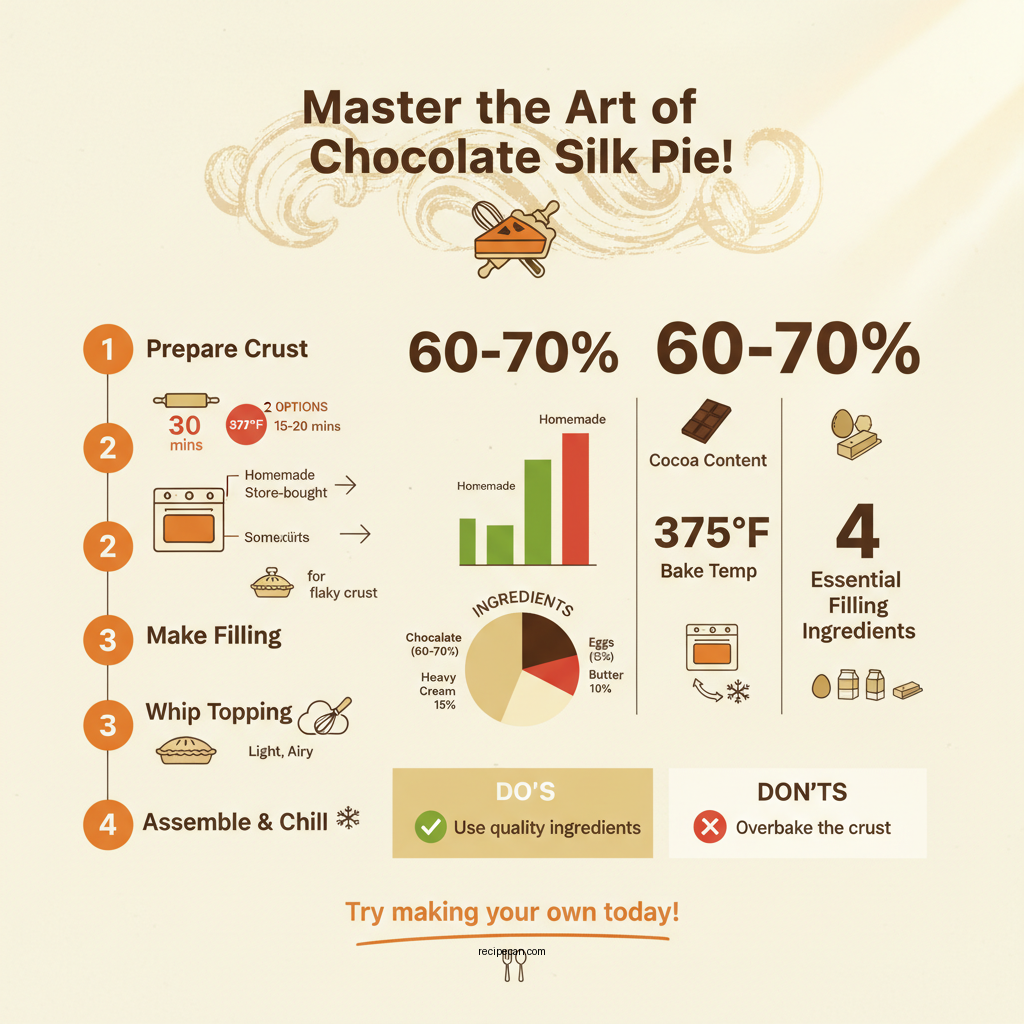 chocolate silk pie recipe - Data Infographic and Statistics