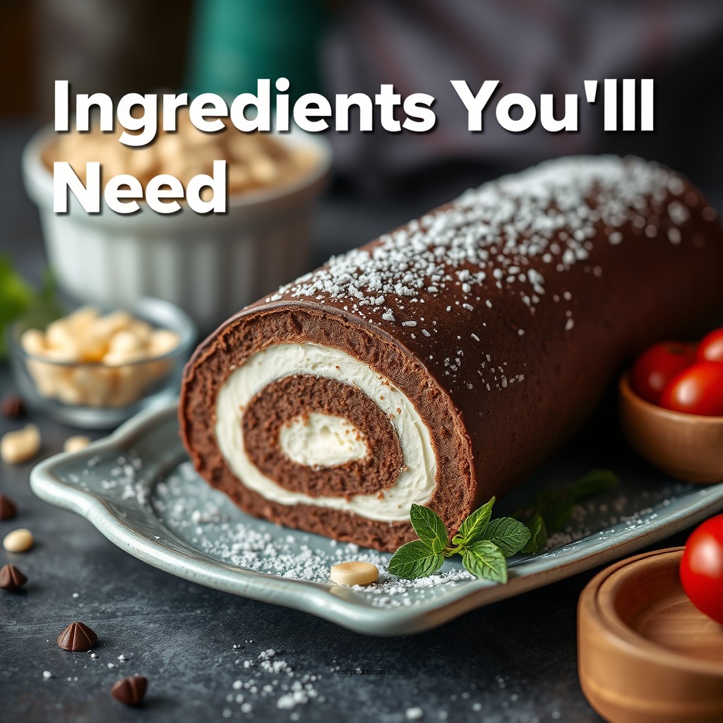 Ingredients You’ll Need - chocolate swiss roll recipe