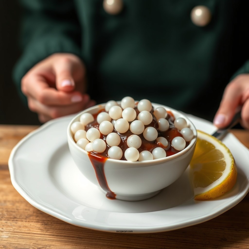 Preparing the Tapioca Pearls - chocolate tapioca pudding recipe