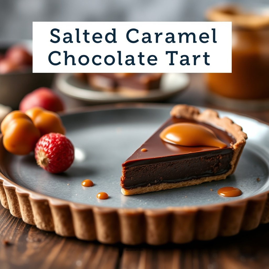 Salted Caramel Chocolate Tart - chocolate tart recipes