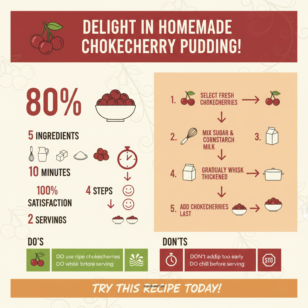 chokecherry pudding recipe - Data Infographic and Statistics