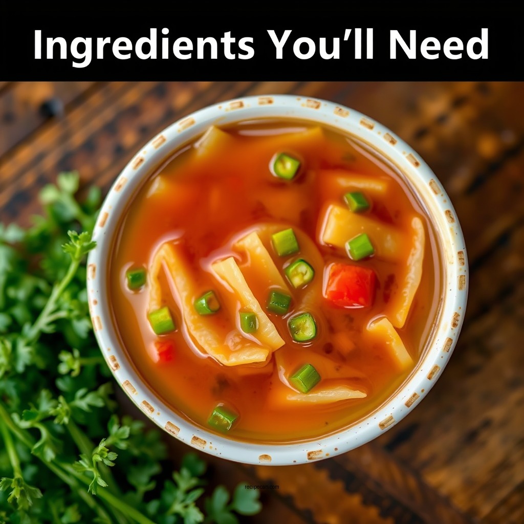 Ingredients You'll Need - chow mein sauce recipe