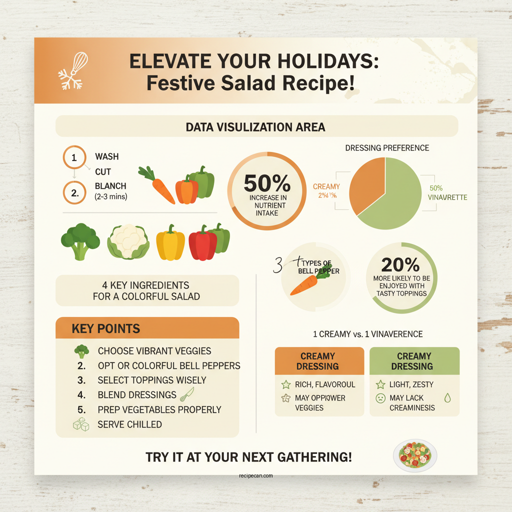 christmas salad recipe with broccoli and cauliflower - Data Infographic and Statistics