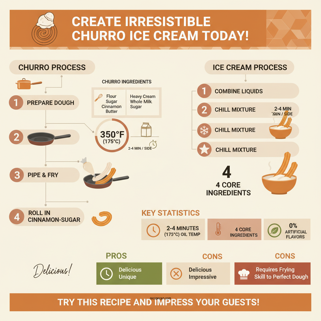 churro ice cream recipe - Data Infographic and Statistics