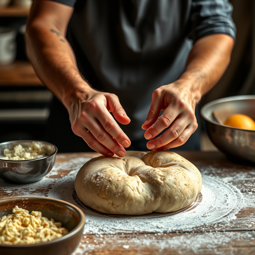 Step-by-Step Dough Preparation - ciabatta roll recipe