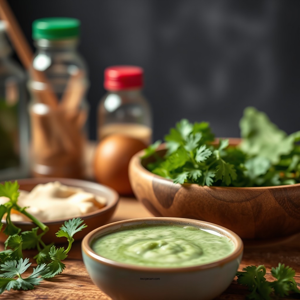 Ingredients for Cilantro Sauce - cilantro sauce recipe