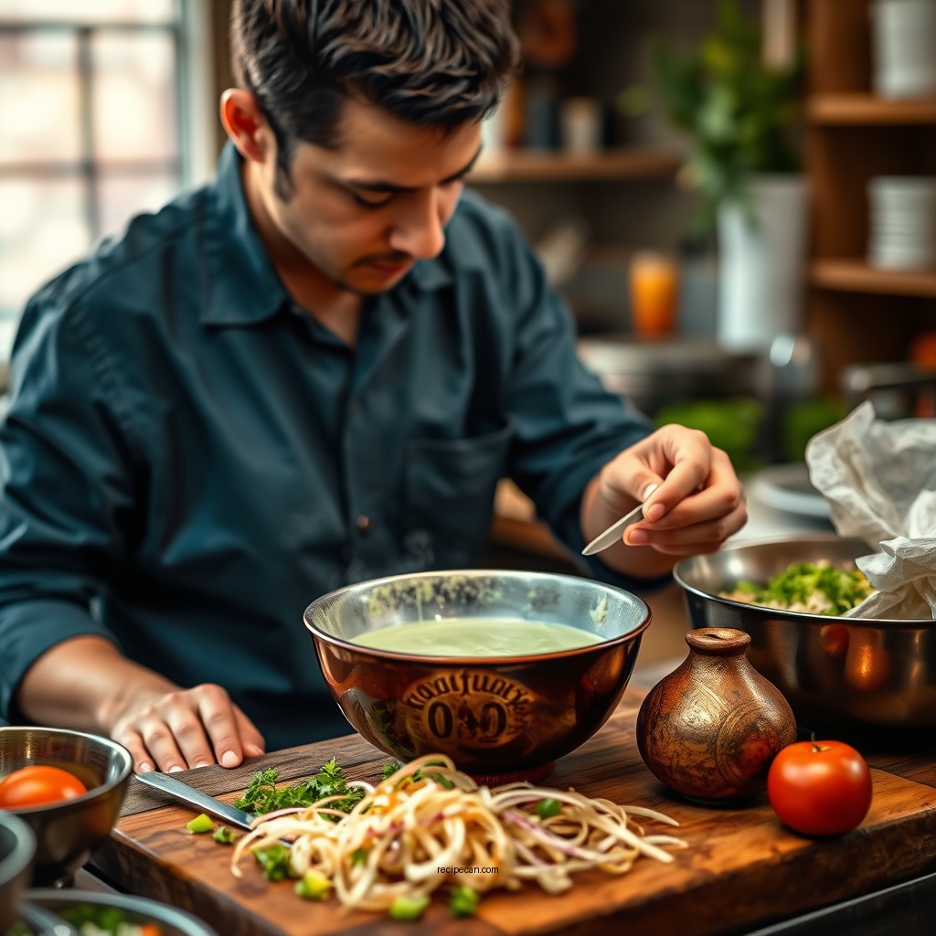 Step-by-Step Preparation - cilantro sauce recipe