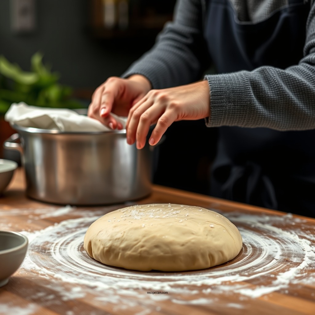 Preparing the Dough - cinamon roll recipe