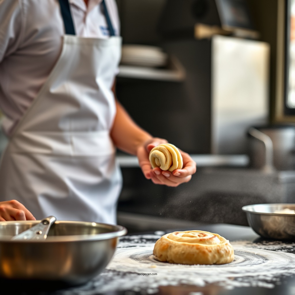 Step-by-Step Dough Preparation - cinnabon cinnamon roll recipe