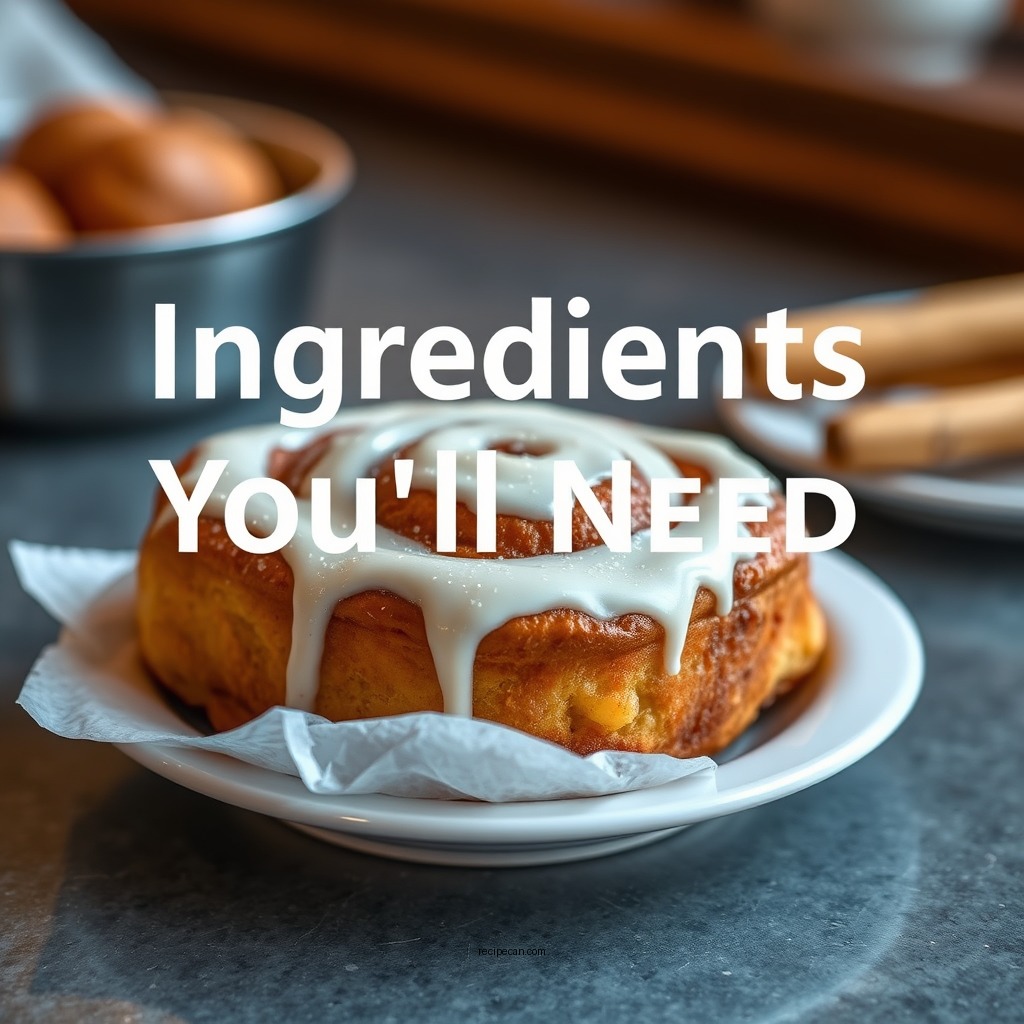 Ingredients You'll Need - cinnabon cinnamon rolls recipe