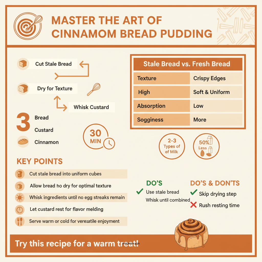 cinnamon bread pudding recipe - Data Infographic and Statistics