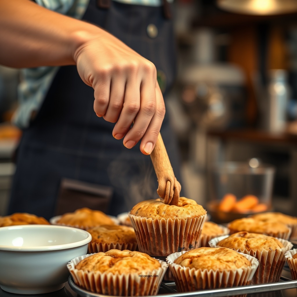 Step-by-Step Preparation - cinnamon muffins recipe