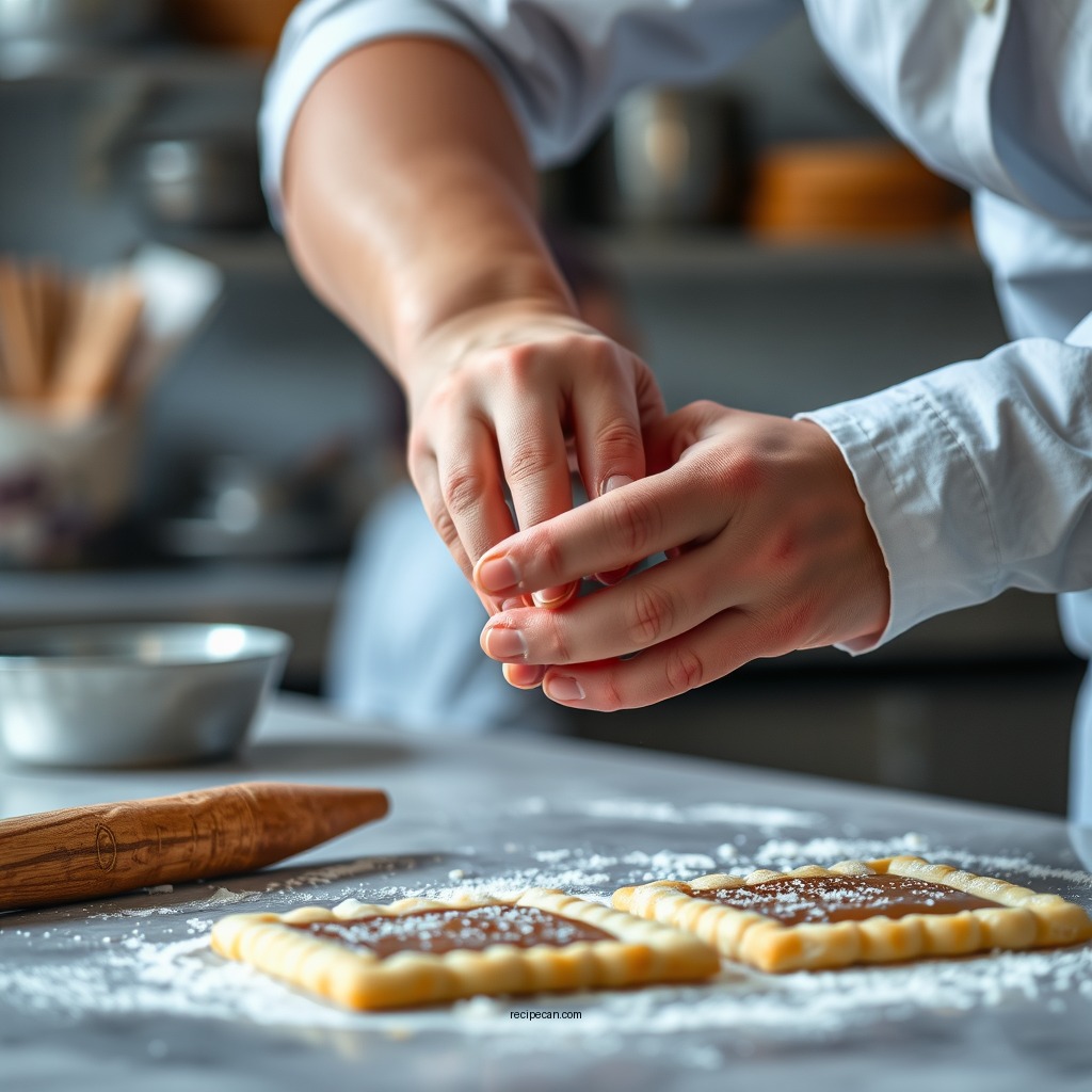 Preparing the Pastry Dough - cinnamon pop tart recipe