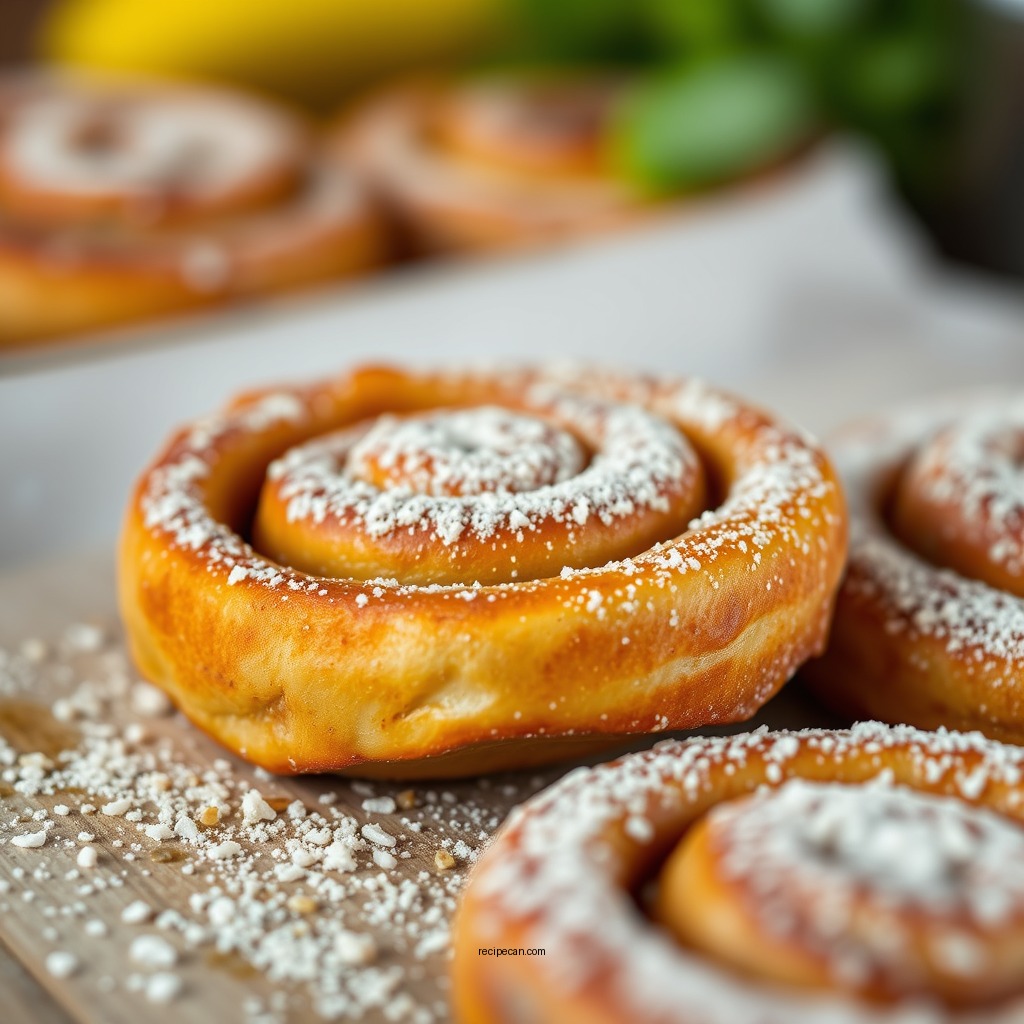 Making the Filling - cinnamon pumpkin rolls recipe