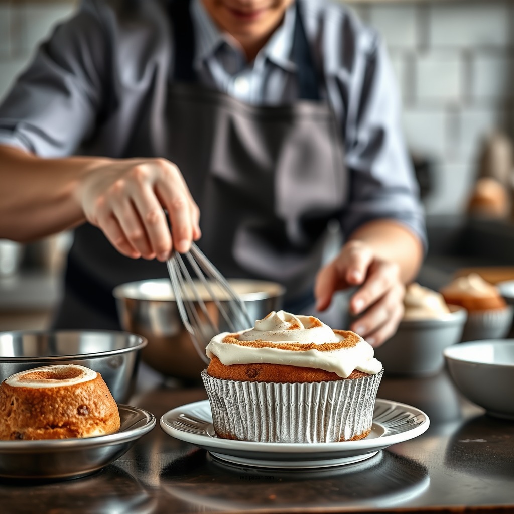 Step-by-Step Preparation - cinnamon roll frosting recipe