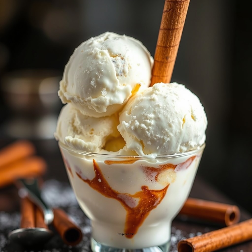 Chilling the Ice Cream Base - cinnamon roll ice cream recipe