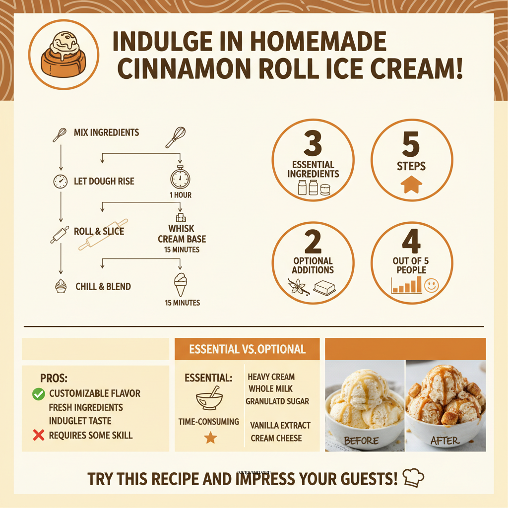 cinnamon roll ice cream recipe - Data Infographic and Statistics