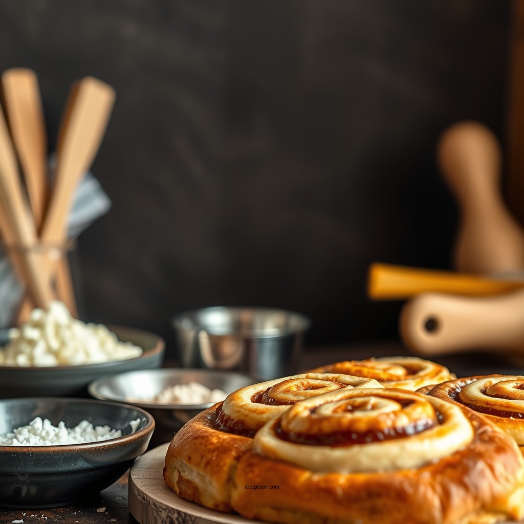 Gather Your Ingredients - cinnamon roll recipe no yeast