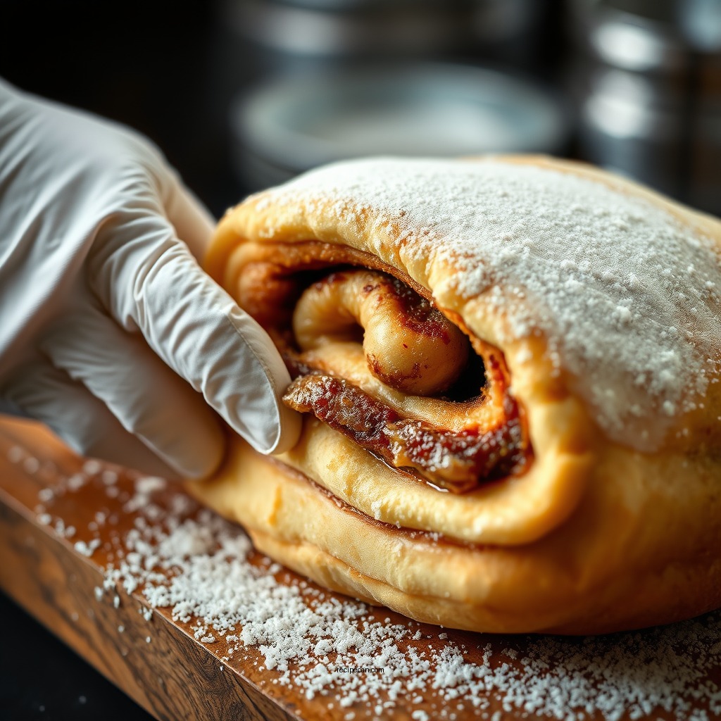 Preparing the Filling - cinnamon roll recipe