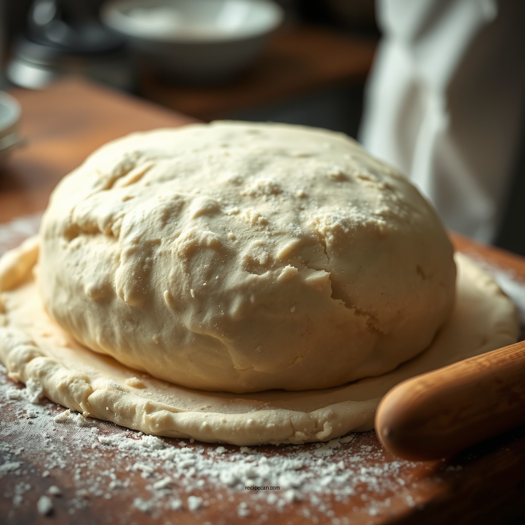 Preparing the Dough - cinnamon roll recipe without yeast