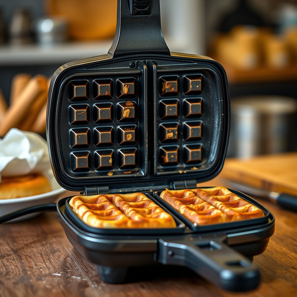 Waffle Iron Tips and Cooking Instructions - cinnamon roll waffle recipe