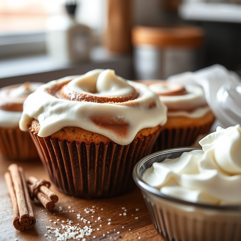Essential Ingredients for the Frosting - cinnamon rolls frosting recipe without cream cheese