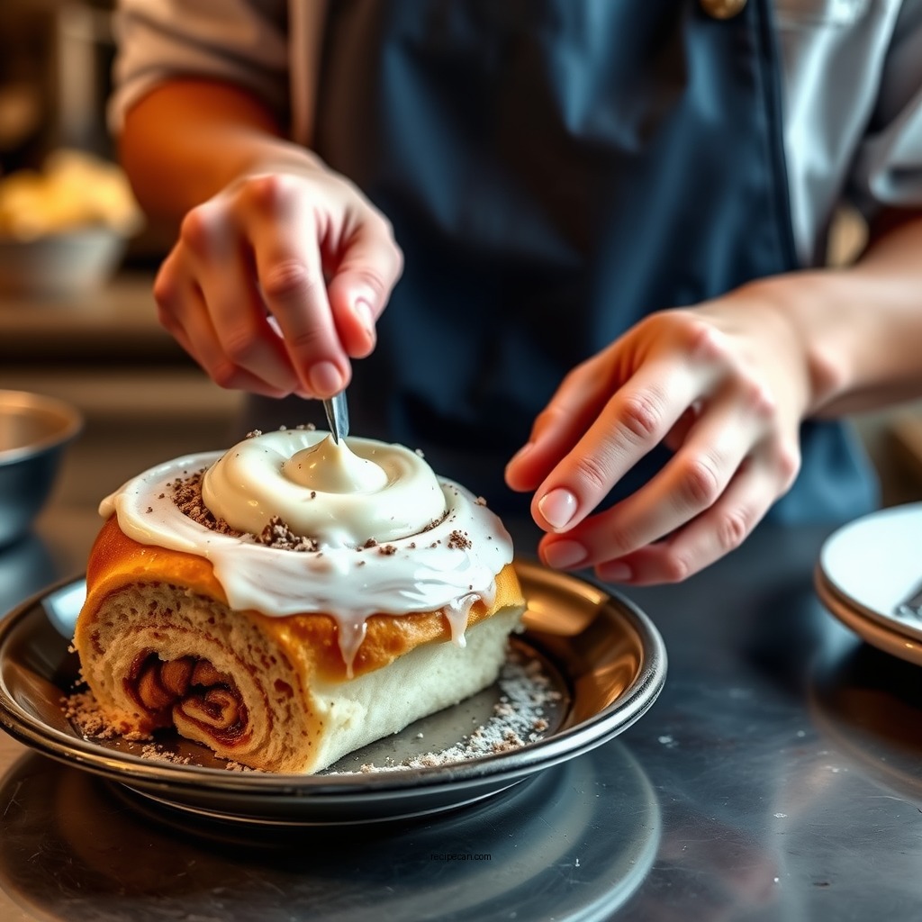 Step-by-Step Instructions - cinnamon rolls frosting recipe without cream cheese