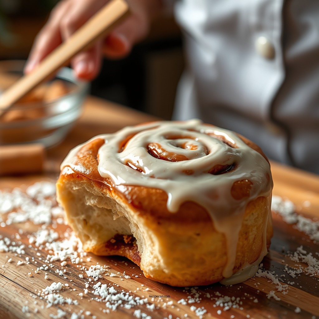 Making the Filling - cinnamon rolls recipe