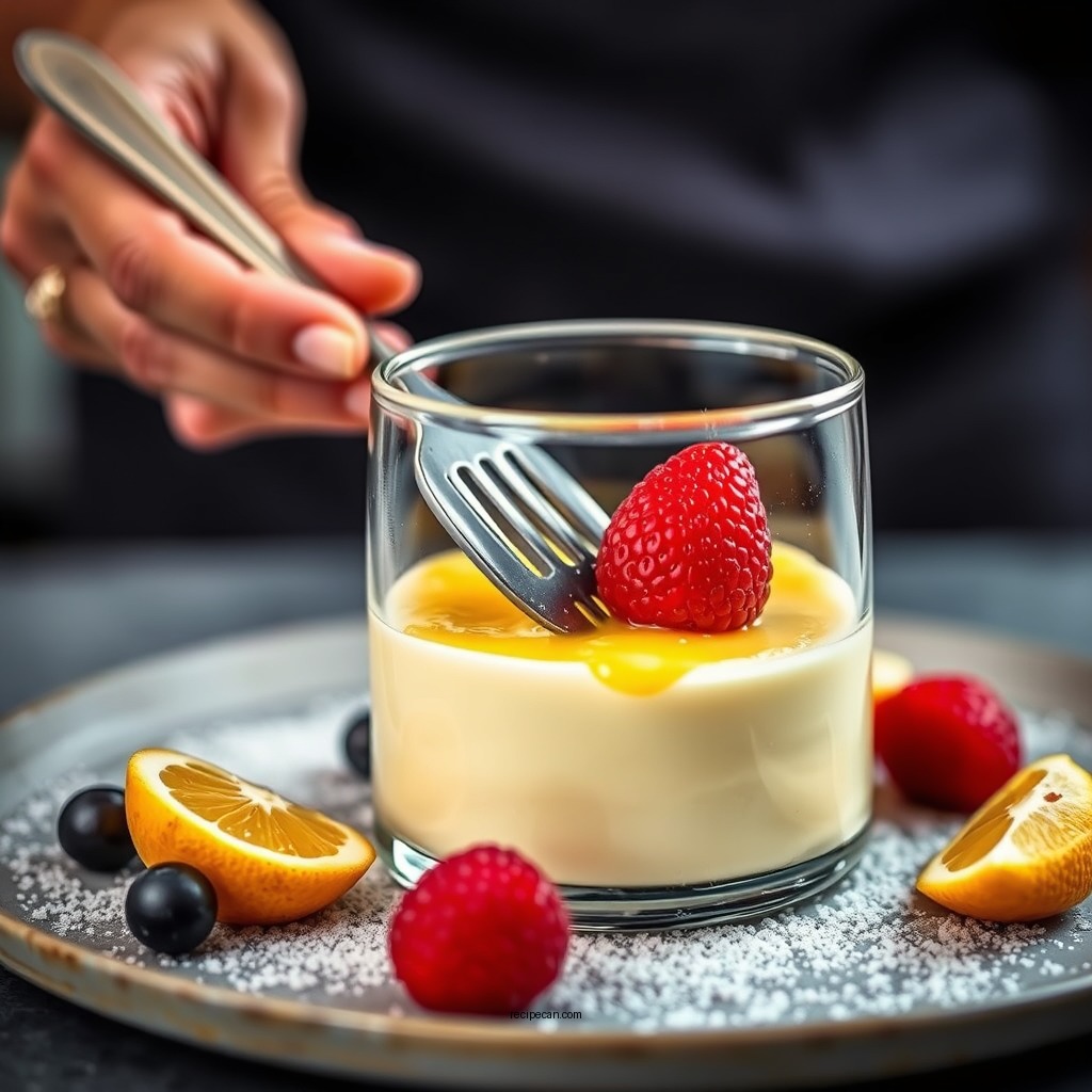 Making the Mousse Base - citrus mousse recipe