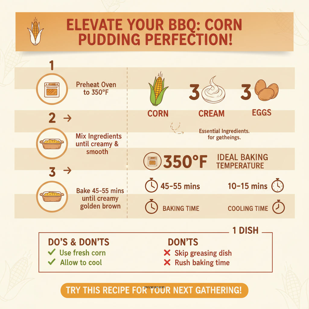 city barbeque corn pudding recipe - Data Infographic and Statistics