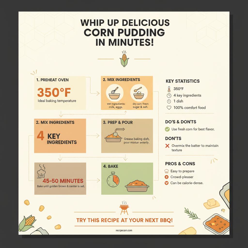 city bbq corn pudding recipe - Data Infographic and Statistics