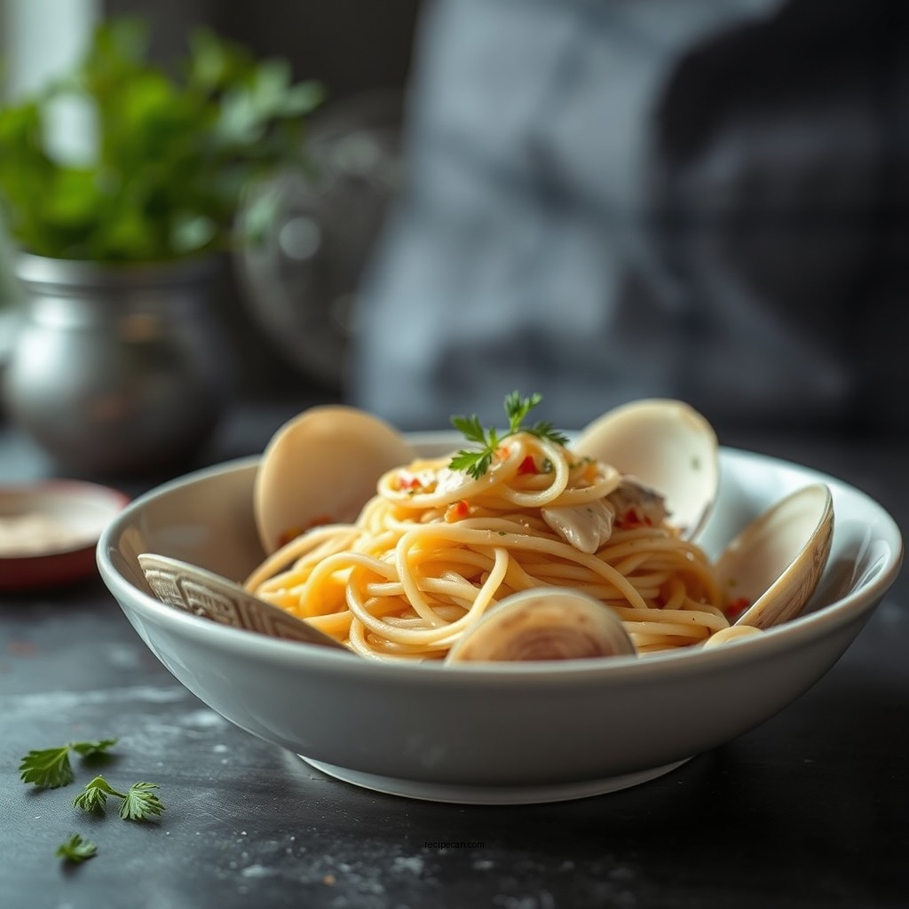 Preparing the Clams - clam sauce recipe for linguine